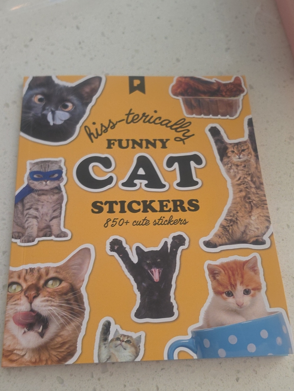 Funny Cat Stickers - Yellow Cover